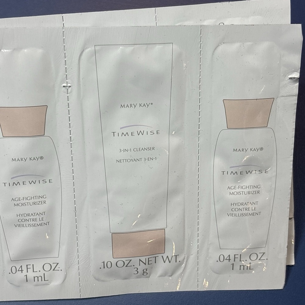 Lot of MARY KAY Timewise 3-in-1 Cleanser Age-Fighting Moisturizer Samples Lot 12